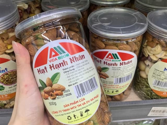 Hạt Hạnh Nhân 500gr