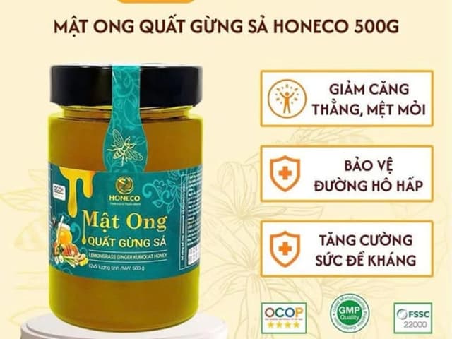 Mật Ong Quất Gừng Sả 500gr