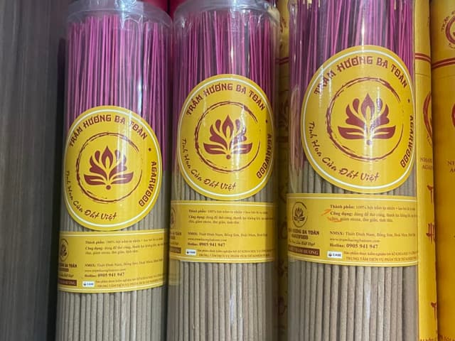 Nhang Trầm Hương BA TOÀN Nhãn vàng