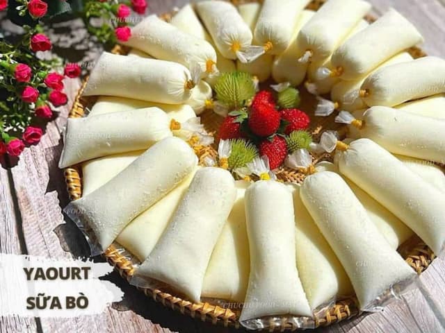 Sữa chua túi nhà làm