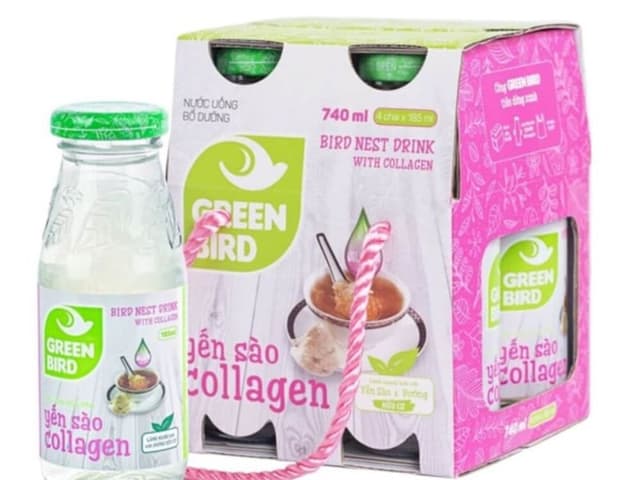 YẾN SÀO COLLAGEN GREEN BIRD 185ML - ĐẸP DA - KHỎE DÁNG