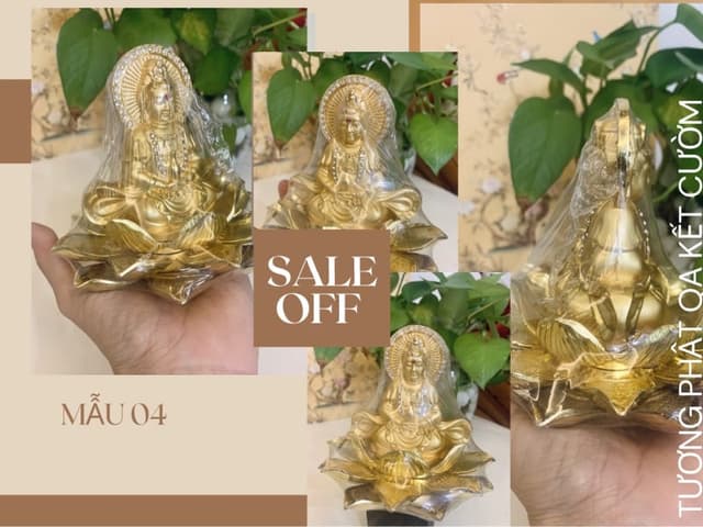 Tượng Phật Quan Âm kết cườm - Mẫu 04