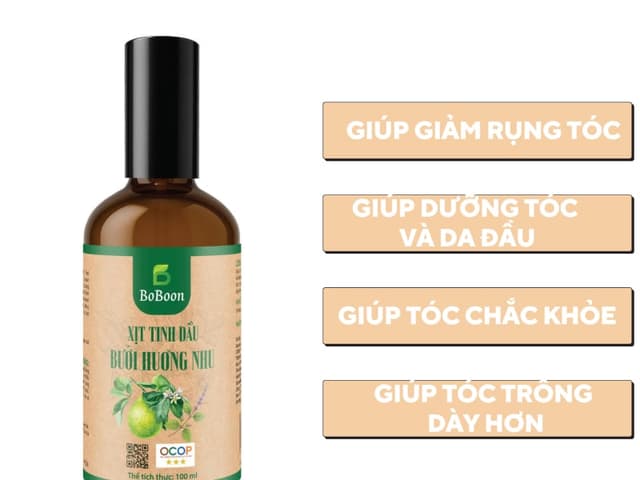 Xịt Tinh Dầu Bưởi Hương Nhu BoBoon100ml