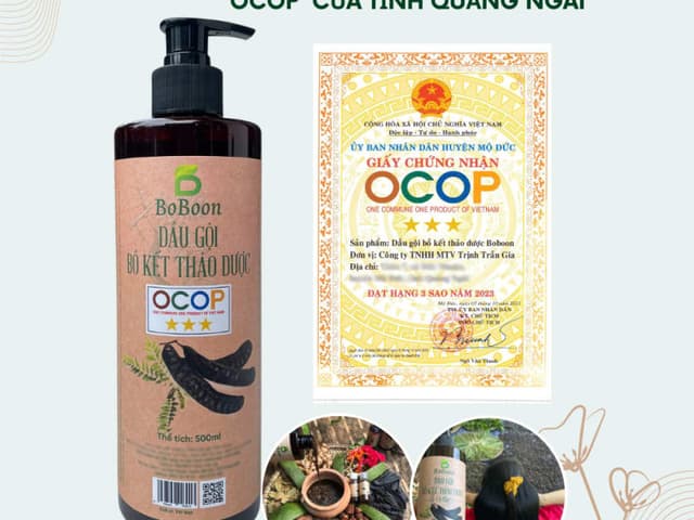 Dầu Gội Bồ Kết Boboon 500ml