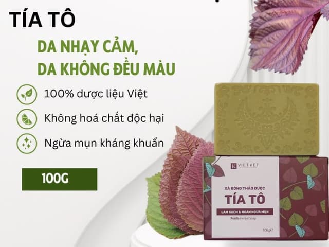 Xà Bông Thảo Dược Tía Tô