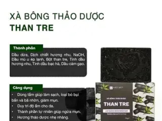 Xà Bông Thảo Dược Than Tre 100gr