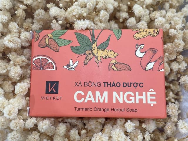 Xà Bông Thảo Dược Cam Nghệ 100gr