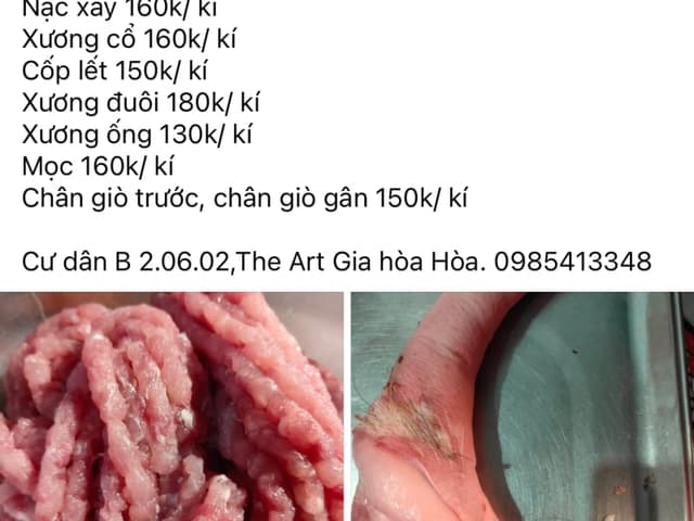 Xương heo ăn chay